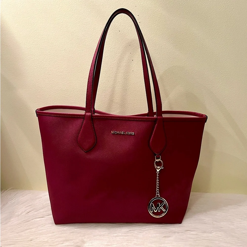 Michael Kors Burgundy Reversible Tote